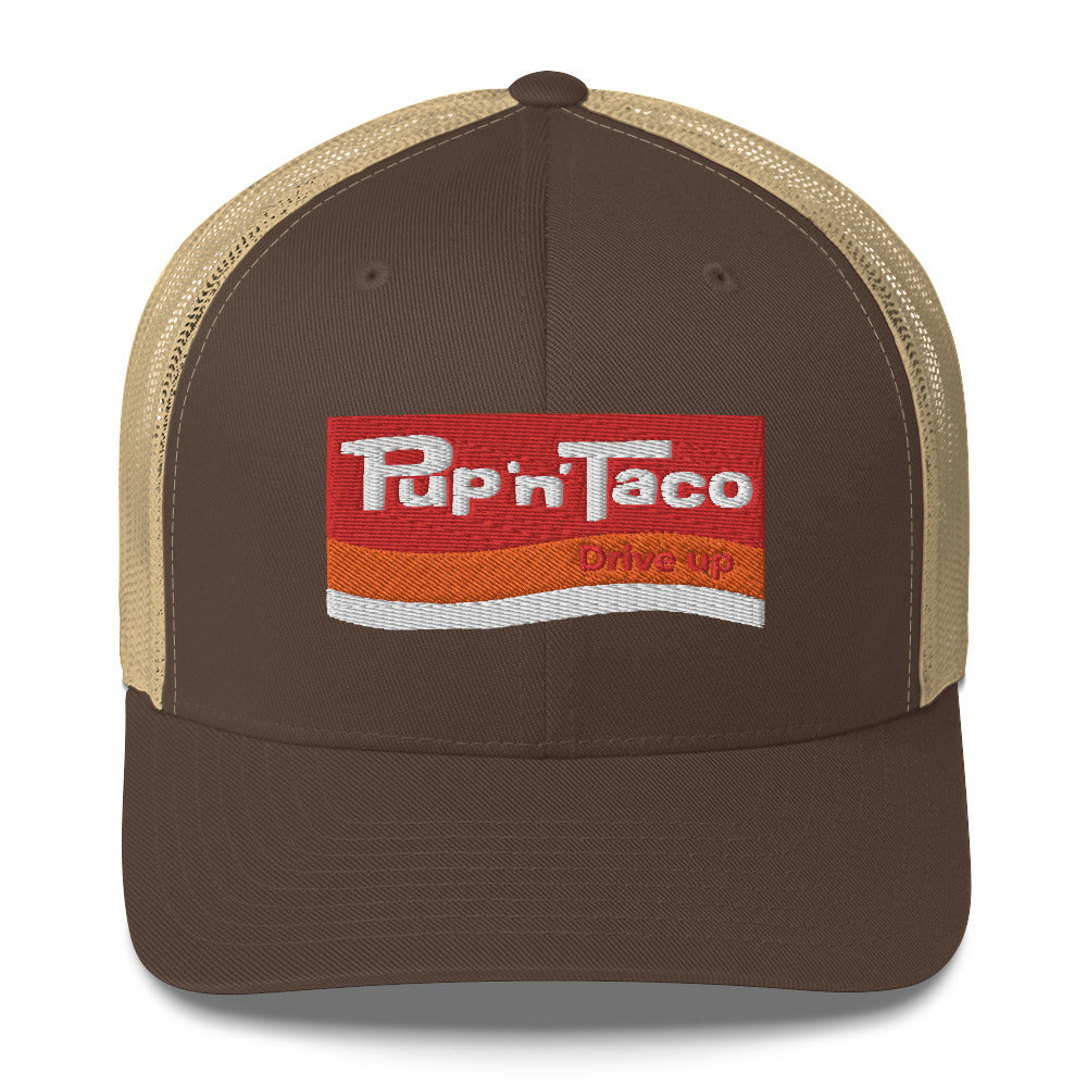 Pup 'n' Taco Hat - Retro 70s Vintage Fast Food Chain Snapback