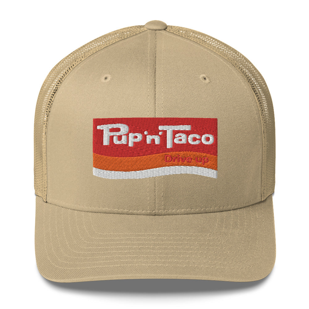 Pup 'n' Taco Hat - Retro 70s Vintage Fast Food Chain Snapback