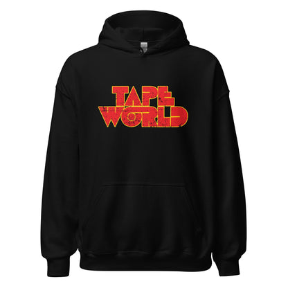 Tape World Retro Hoodie - Mens & Womens Vintage 1980s style Sweatshirt