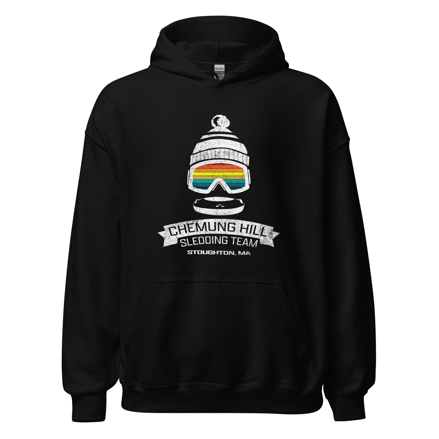 Chemung Hill Sledding Hoodie - Stoughton, MA | Mens & Womens Graphic Sweatshirt