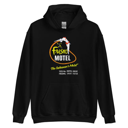 Fresno Motel Hoodie - Fresno, CA | Retro Funny 50s Vintage Sweatshirt