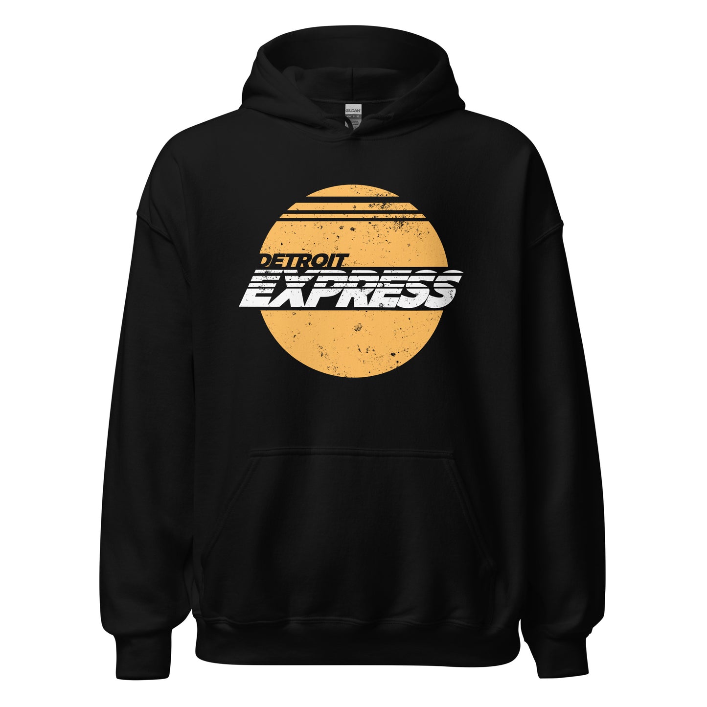 Detroit Express Hoodie - Retro 70s Pro Soccer NASL Sweatshirt