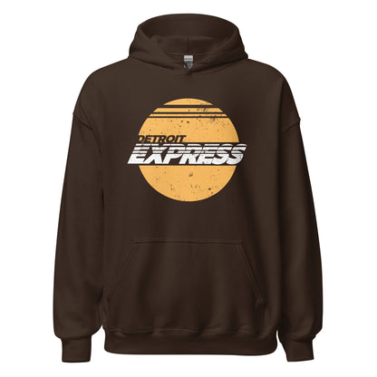 Detroit Express Hoodie - Retro 70s Pro Soccer NASL Sweatshirt