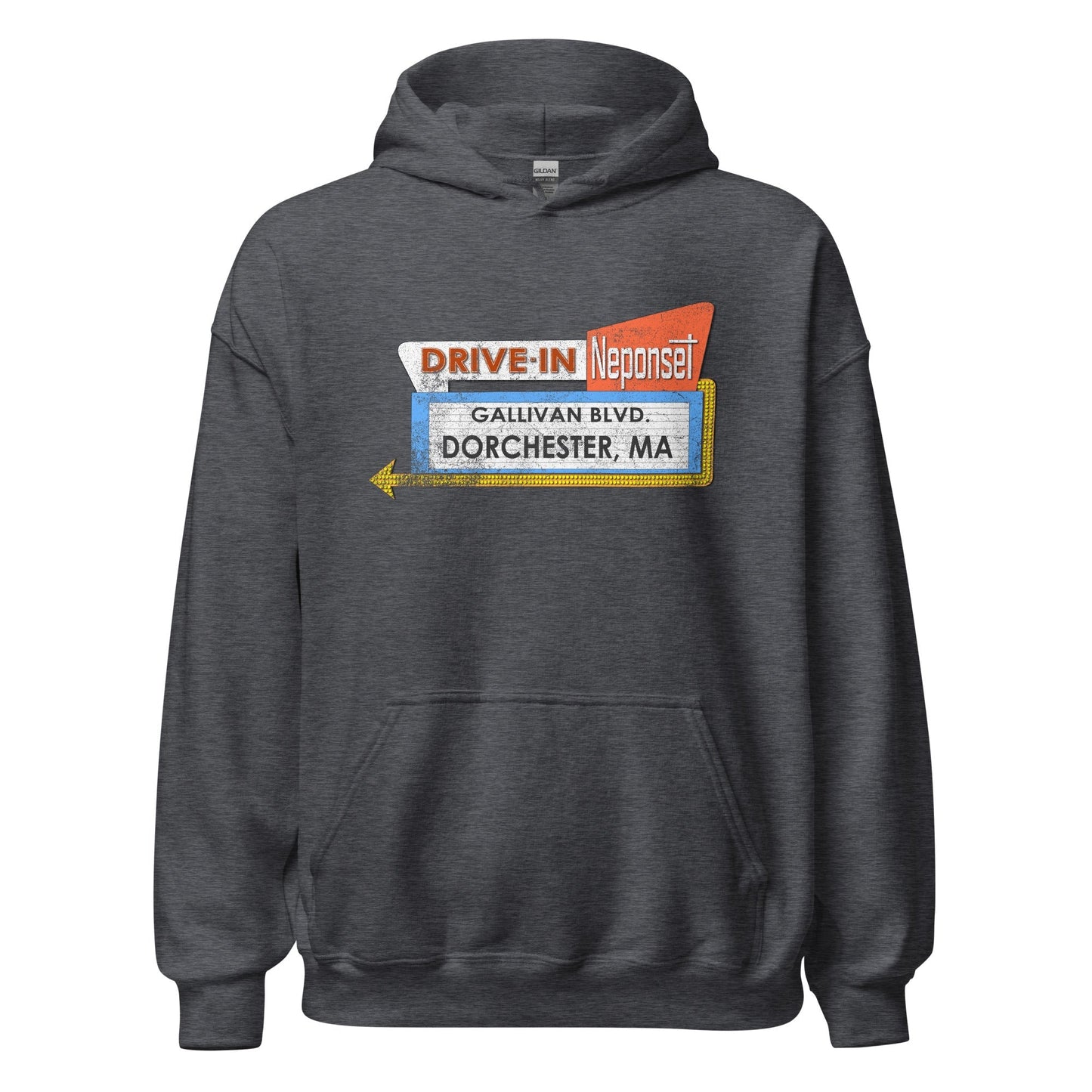 Neponset Drive-In Hoodie - Dorchester, MA | Vintage Mens & Womens Sweatshirt