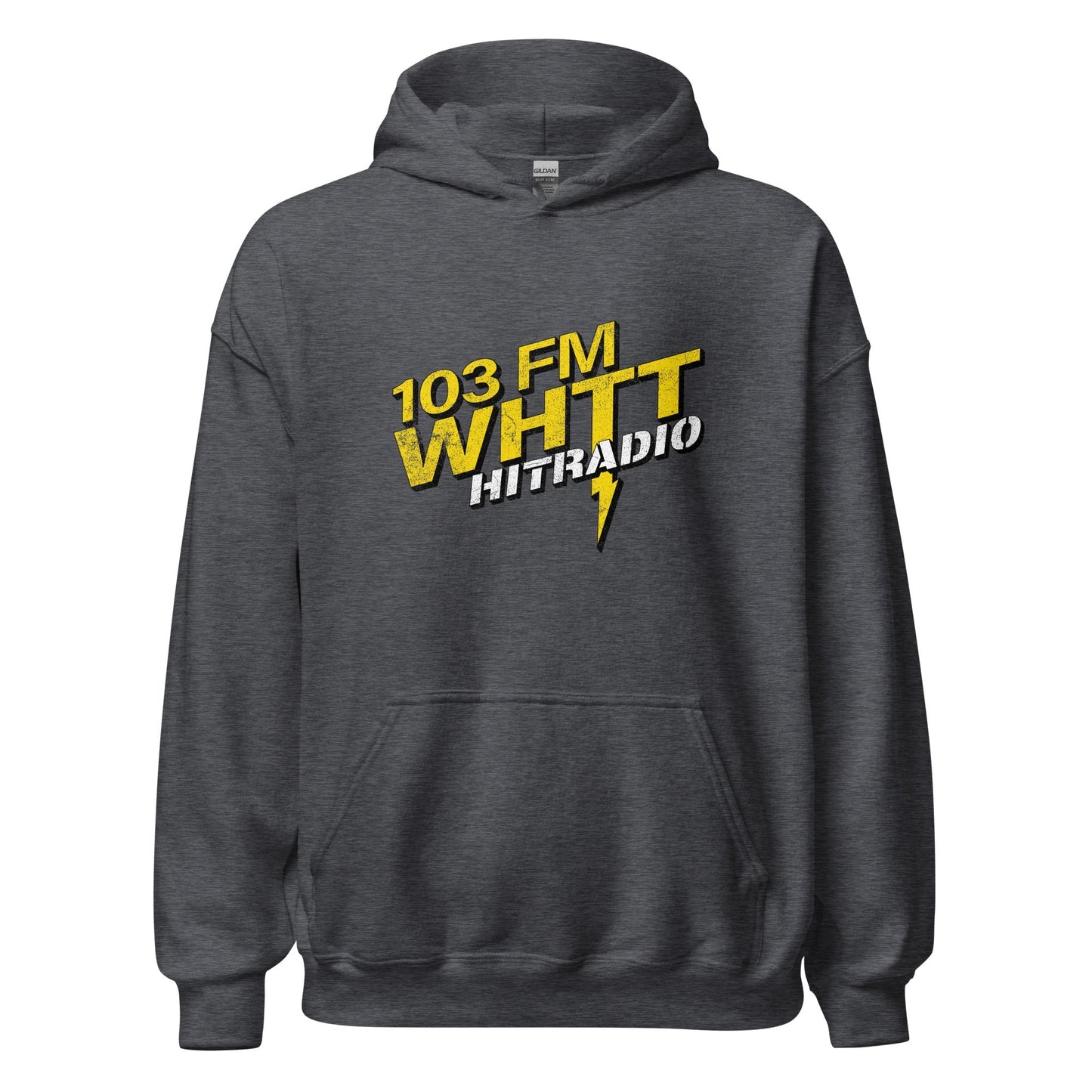 WHTT Hoodie - Old School Boston Rock Radio Vintage Sweatshirt