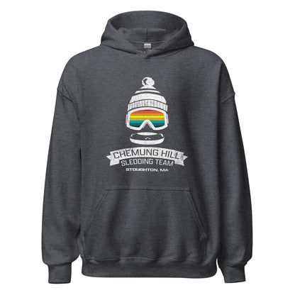 Chemung Hill Sledding Hoodie - Stoughton, MA | Mens & Womens Graphic Sweatshirt