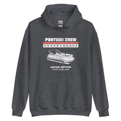 Bass River Pontoon Hoodie - Cape Cod | Mens & Womens Graphic Sweatshirt