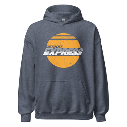 Detroit Express Hoodie - Retro 70s Pro Soccer NASL Sweatshirt