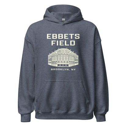 Ebbets Field Hoodie - Brooklyn, NY | Retro Baseball Sweatshirt