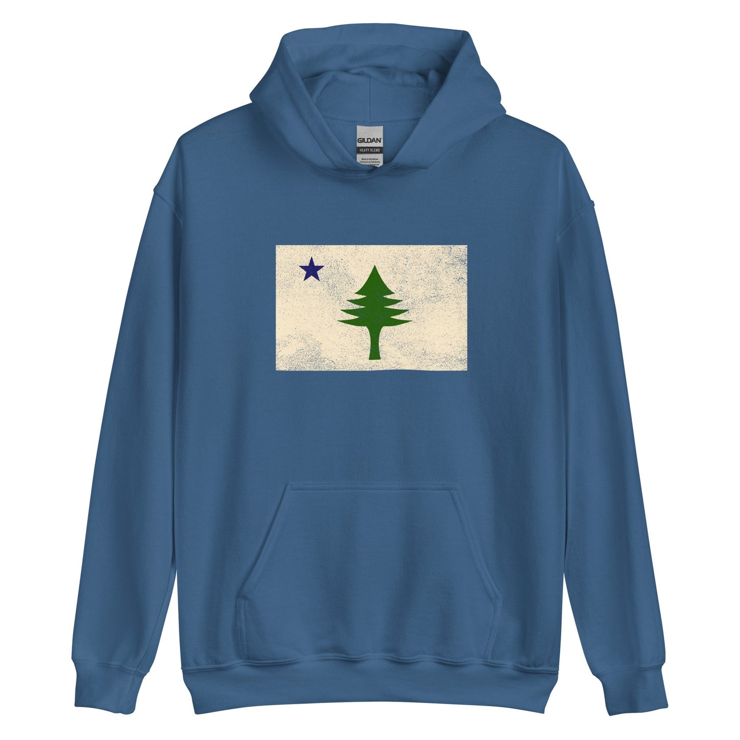 1901 Maine State Flag Hoodie - Dirigo | Vintage Mens & Womens Sweatshirt