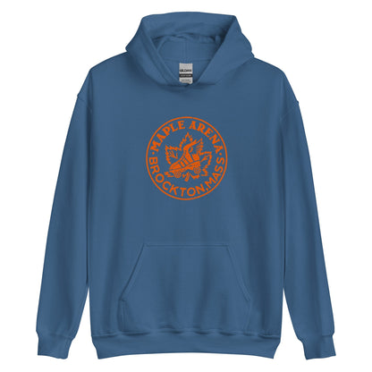 Maple Arena Hoodie - Brockton, MA | Retro Roller Skating Rink Vintage Graphic Sweatshirt