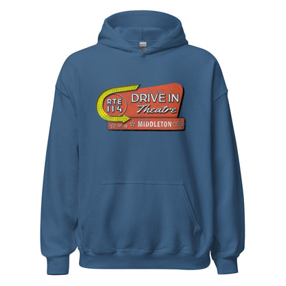 Middleton Rt 144 Drive-In Hoodie - Middleton, MA | Retro Drive-In Theatre