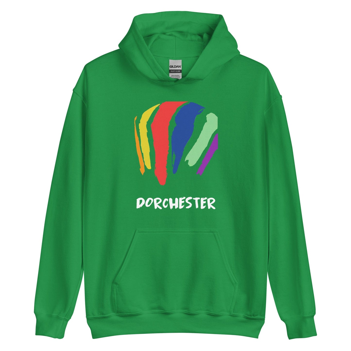 Dorchester Rainbow Swash Hoodie - Boston, MA | Rainbow Gas Tanks Sweatshirt