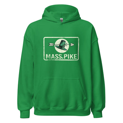 Mass Pike Vintage Hoodie - Retro 1960s Massachusetts Turnpike Sweatshirt