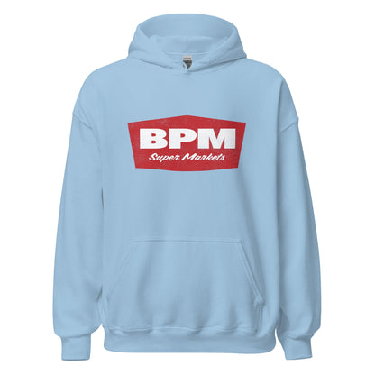 BPM Hoodie - Brockton Public Market Retro 1970s Throwback Sweatshirt