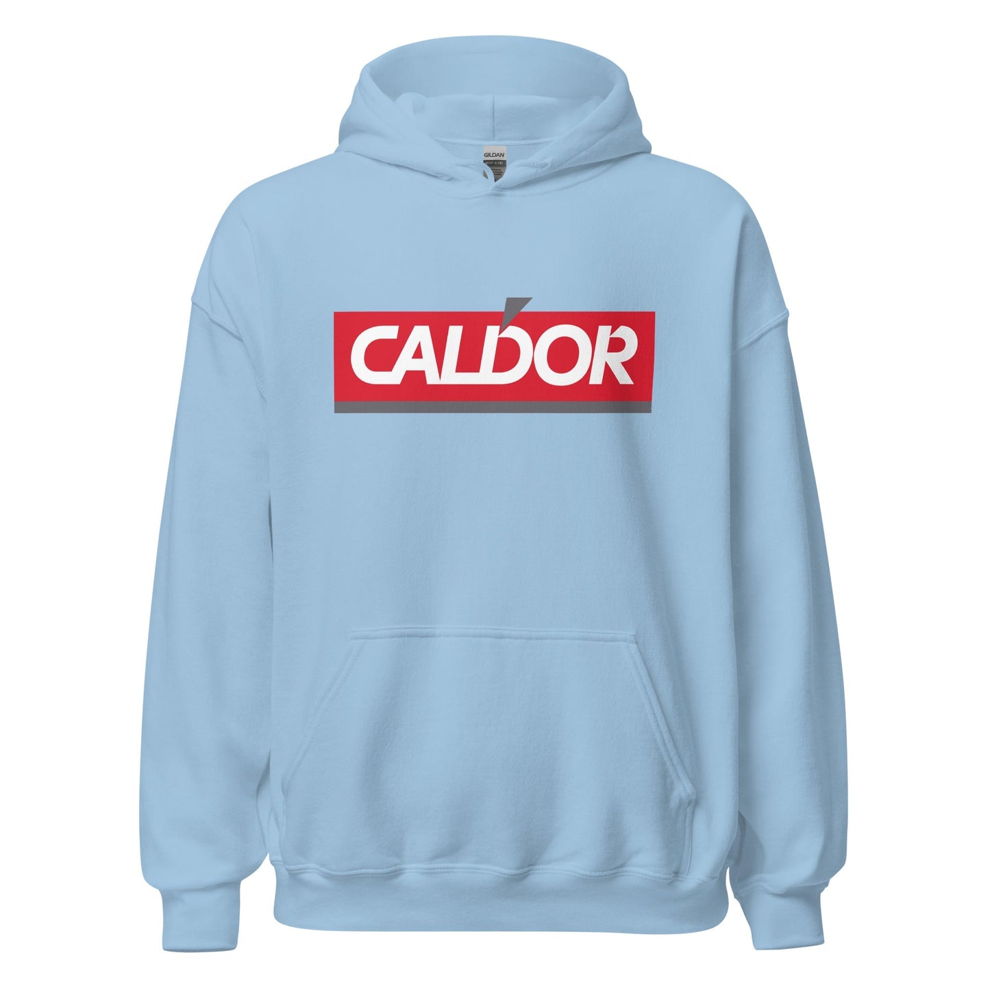 Caldor Retro Hoodie - Vintage 1990s Graphic Sweatshirt