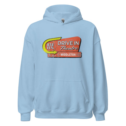 Middleton Rt 144 Drive-In Hoodie - Middleton, MA | Retro Drive-In Theatre