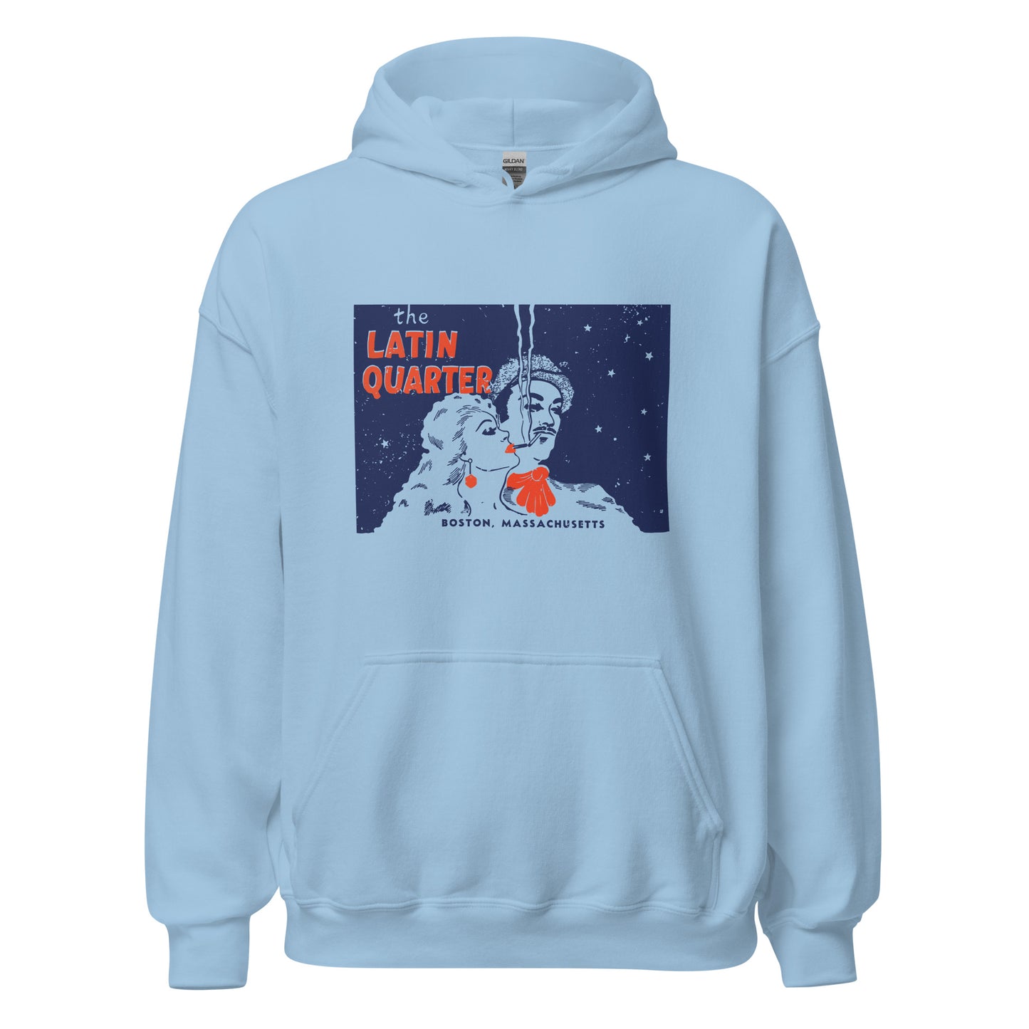 The Latin Quarter Hoodie - Boston, MA | Retro 40s Boston Nightclub Sweatshirt