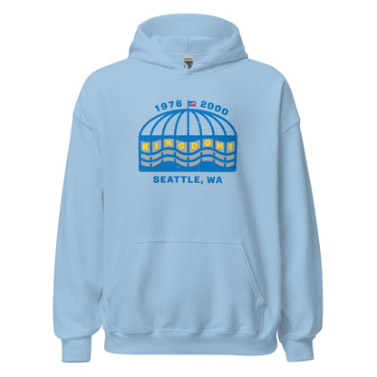 Kingdome Hoodie - Seattle, WA | Retro 1970s Baseball Stadium Sweatshirt