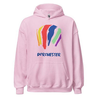 Dorchester Rainbow Swash Hoodie - Boston, MA | Rainbow Gas Tanks Sweatshirt