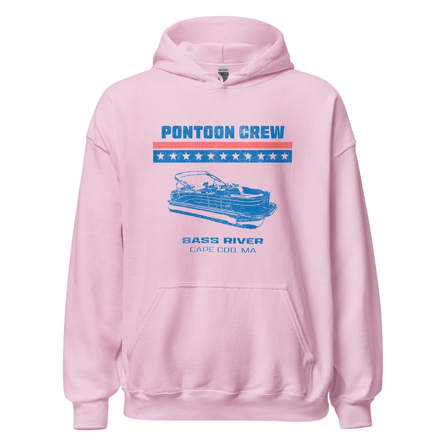 Bass River Pontoon Hoodie - Cape Cod | Mens & Womens Graphic Sweatshirt