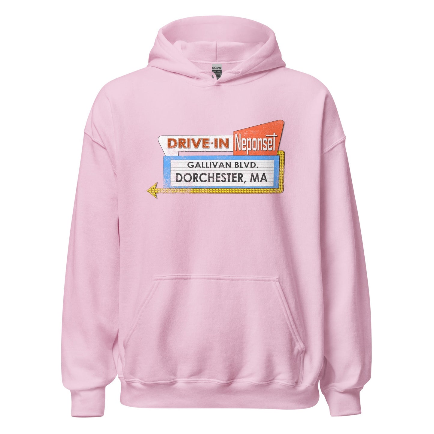 Neponset Drive-In Hoodie - Dorchester, MA | Vintage Mens & Womens Sweatshirt