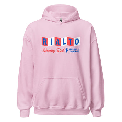 Rialto Skating Rink Retro Hoodie - Springfield, MA | Vintage Roller Skating Sweatshirt