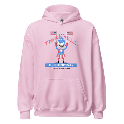 Thrillville USA Hoodie - Turner, Oregon | Retro 1980s Amusement Park Sweatshirt