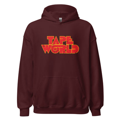 Tape World Retro Hoodie - Mens & Womens Vintage 1980s style Sweatshirt