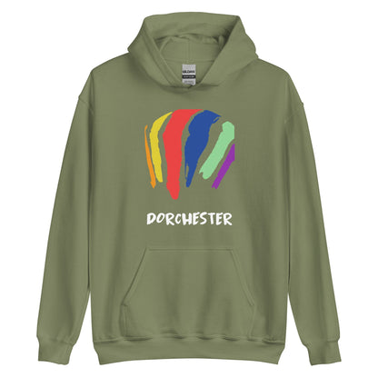 Dorchester Rainbow Swash Hoodie - Boston, MA | Rainbow Gas Tanks Sweatshirt