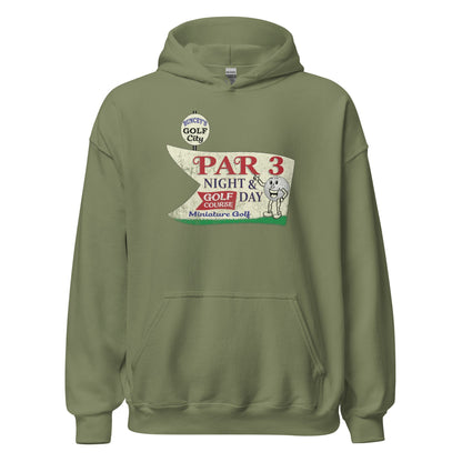 Buncey's Par 3 Gold Hoodie - West Bridgewater, MA | Retro Vintage Sweatshirt