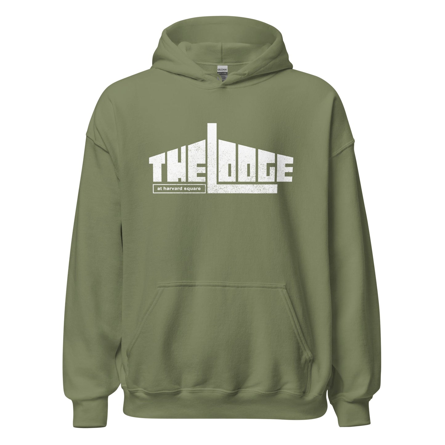 The Lodge at Harvard Square Retro Hoodie - Vintage Clothing Store Graphic Sweatshirt