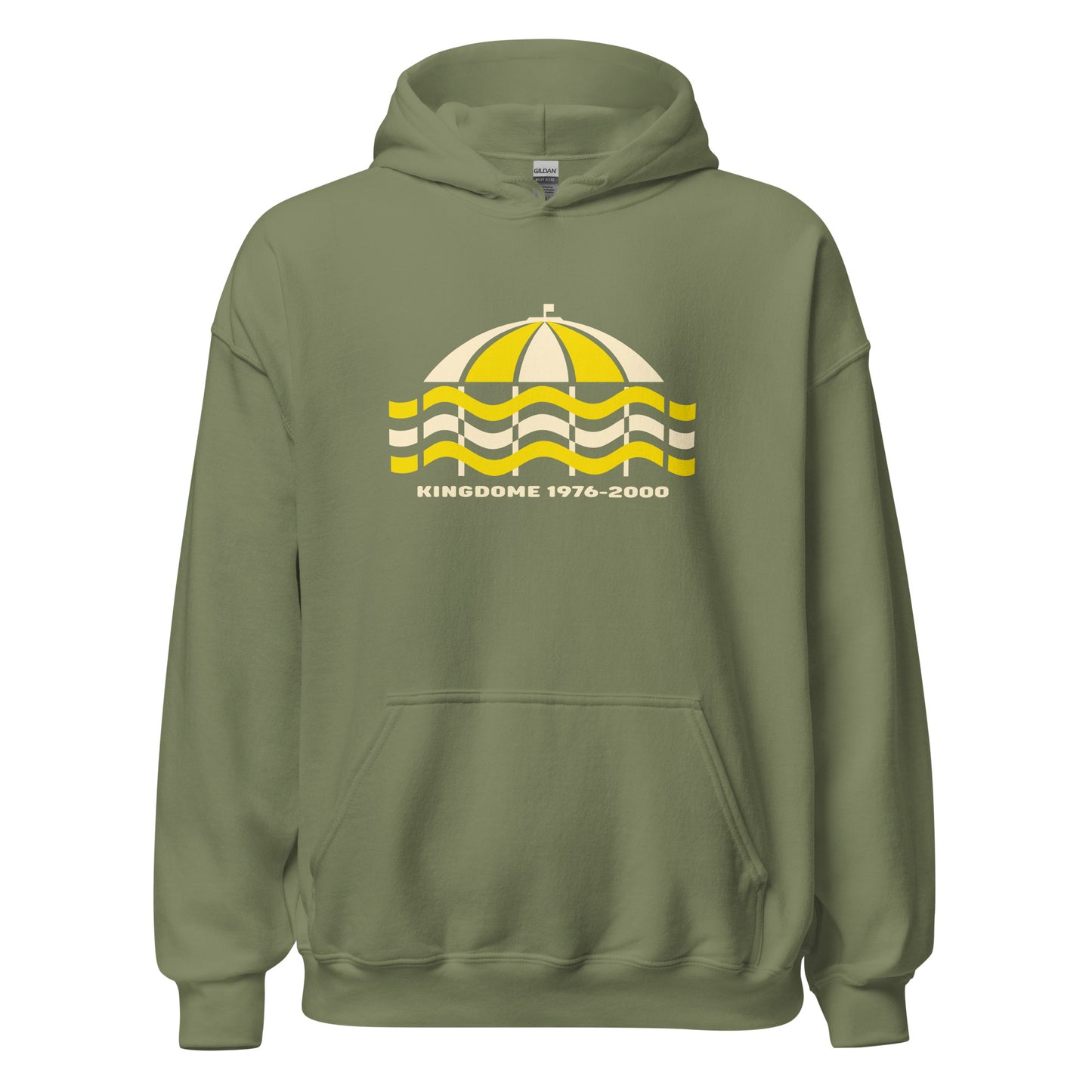 Kingdome Hoodie - Seattle, WA | Retro 1970s Baseball Stadium Sweatshirt