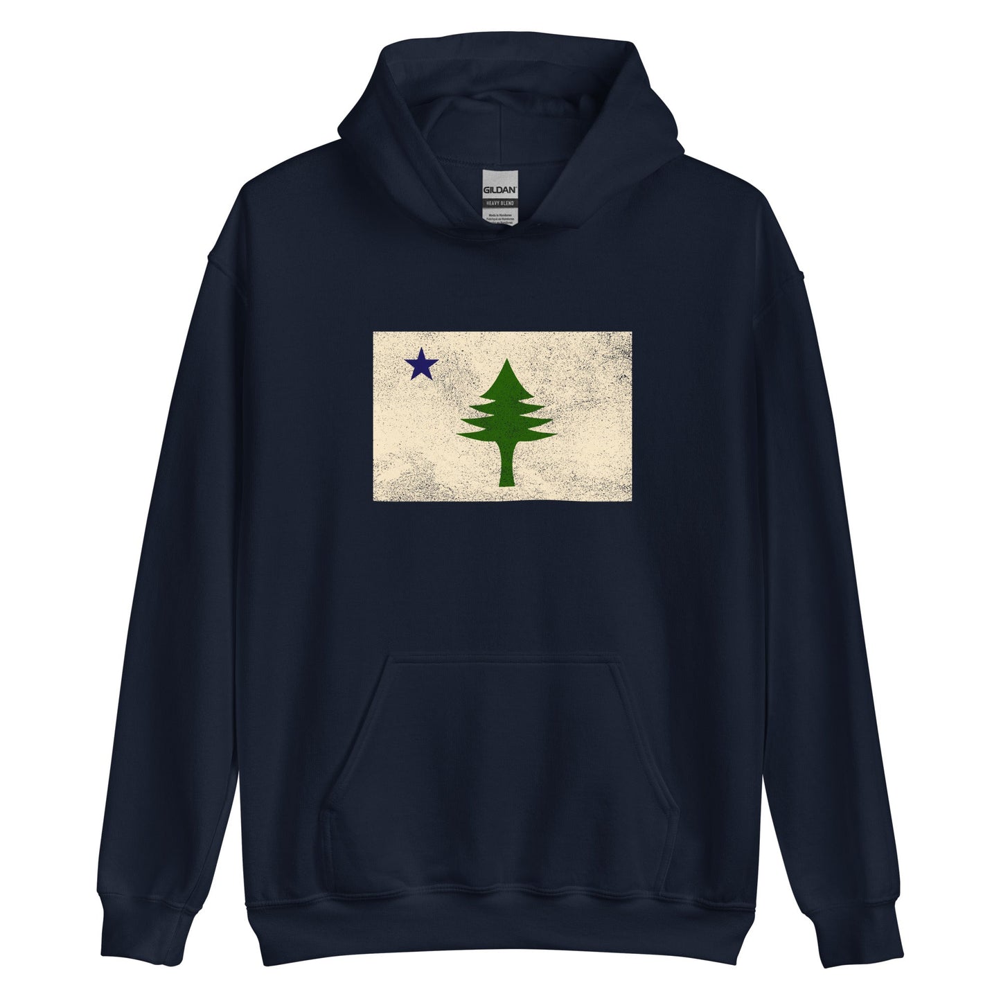 1901 Maine State Flag Hoodie - Dirigo | Vintage Mens & Womens Sweatshirt