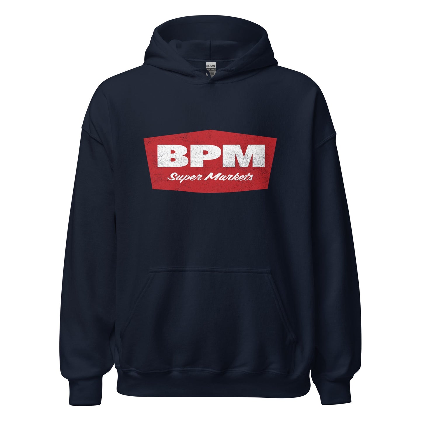 BPM Hoodie - Brockton Public Market Retro 1970s Throwback Sweatshirt