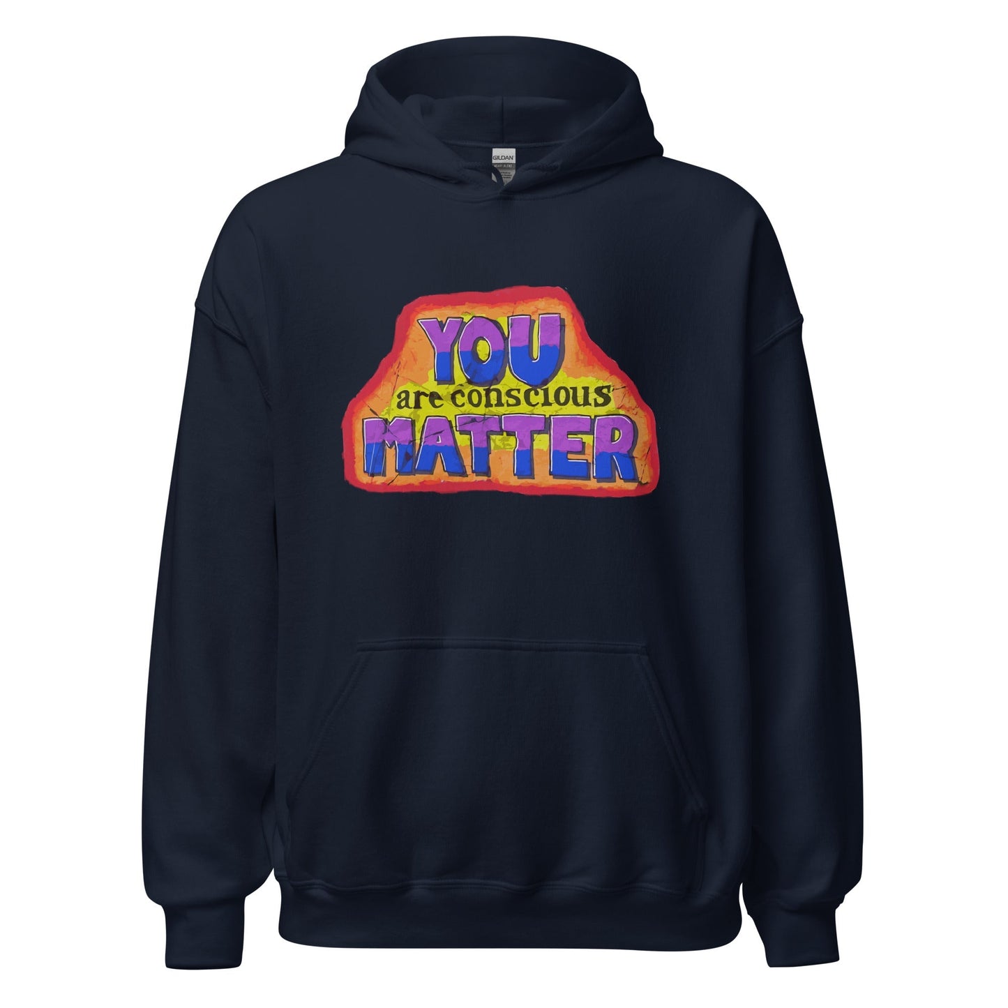 Quincy Quarries Graffiti Hoodie - Quincy, MA | "You Are Concious Matter"