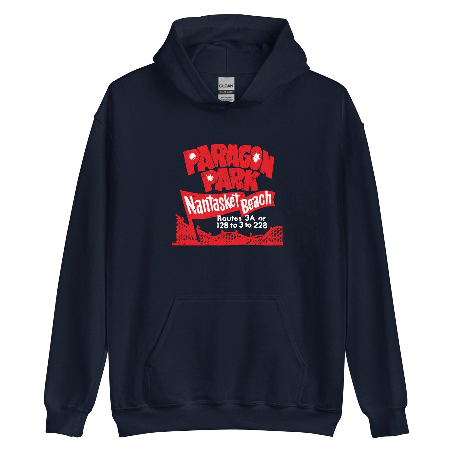 Paragon Park Hoodie - Nastasket Beach, Hull MA | Vintage Amusement Park Sweatshirt