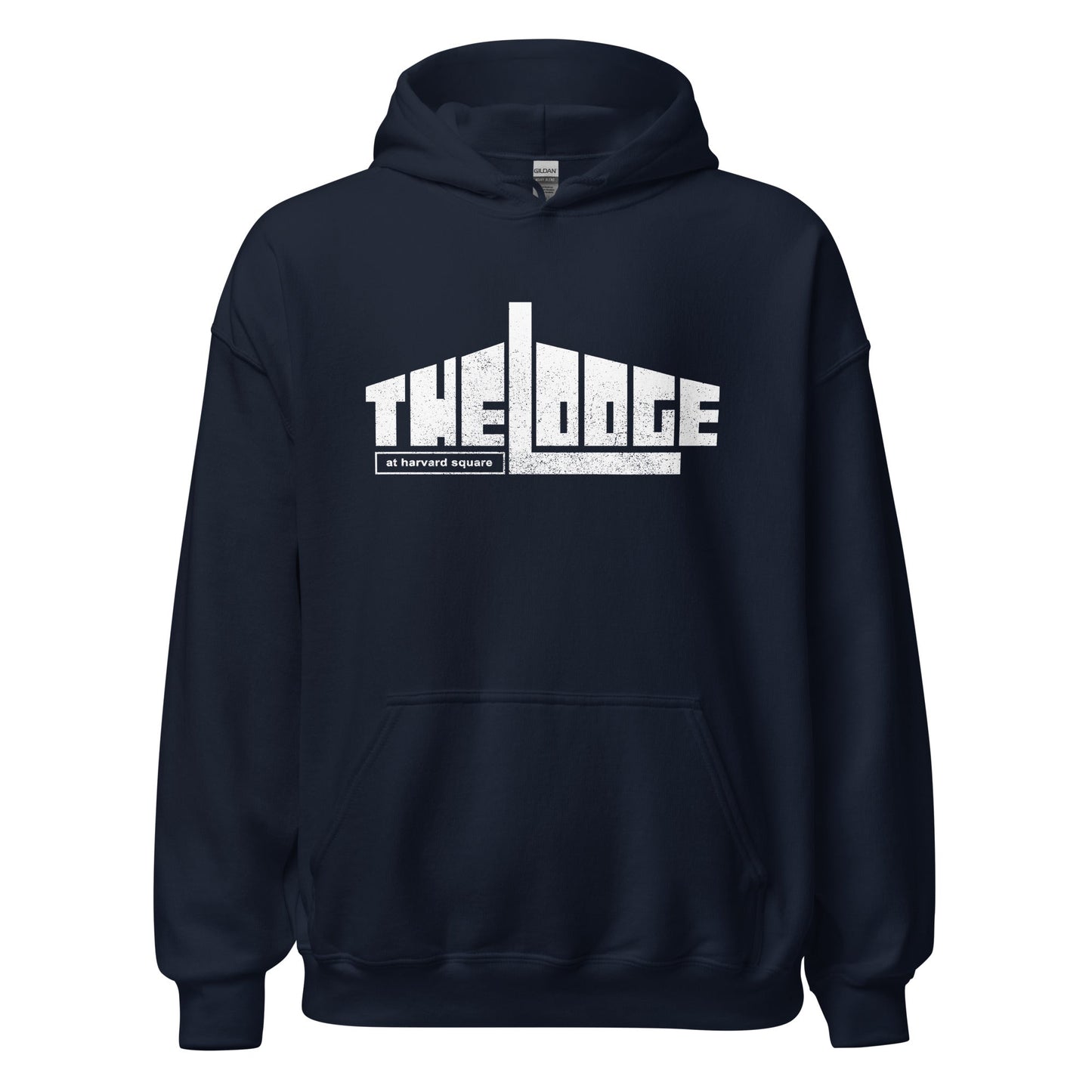 The Lodge at Harvard Square Retro Hoodie - Vintage Clothing Store Graphic Sweatshirt