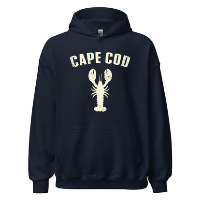 Cape Cod, MA Lobster Hoodie - Classic Summer Beach Vibe Sweatshirt