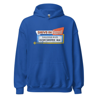 Neponset Drive-In Hoodie - Dorchester, MA | Vintage Mens & Womens Sweatshirt