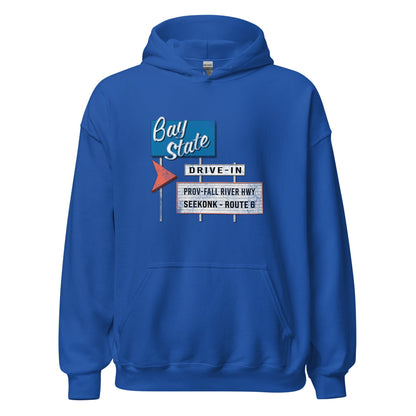 Baystate Drive-In Hoodie - Seekonk, MA | Vintage Retro Sweatshirt