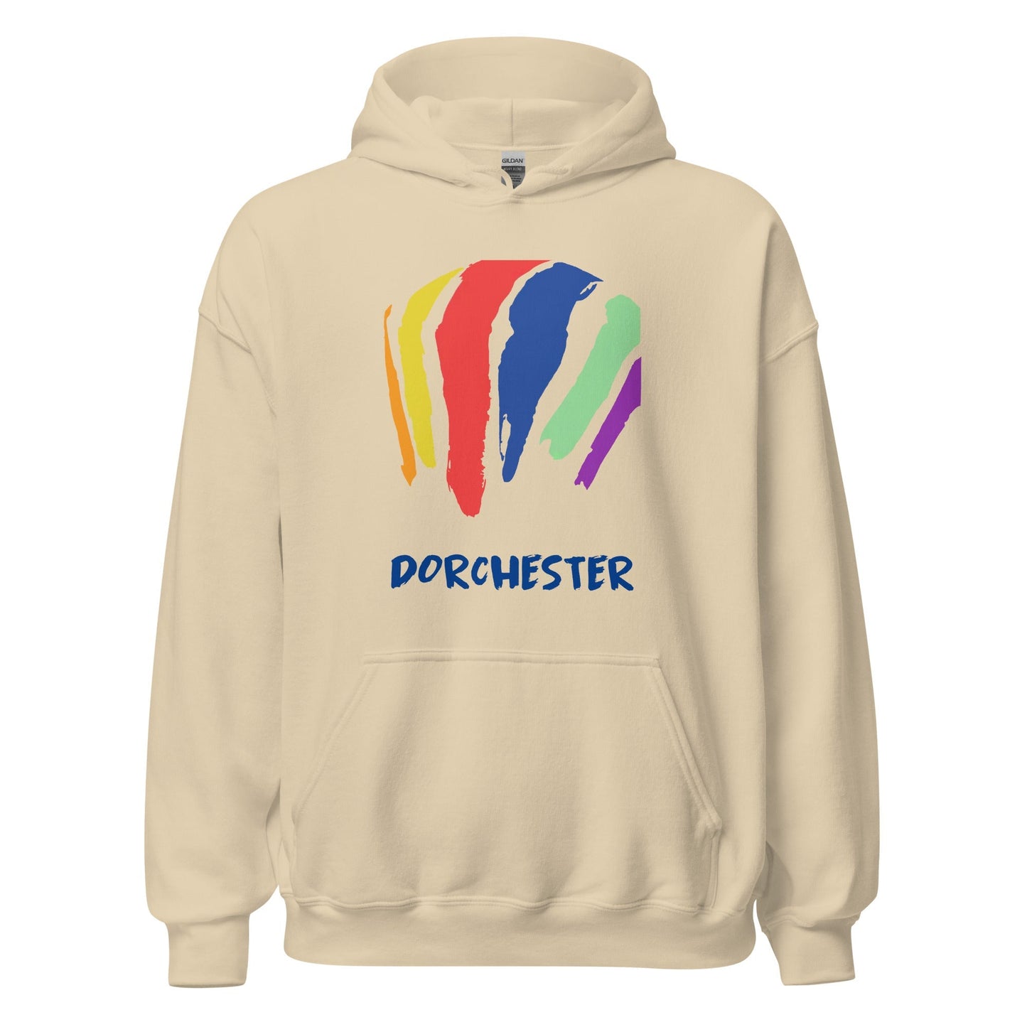 Dorchester Rainbow Swash Hoodie - Boston, MA | Rainbow Gas Tanks Sweatshirt