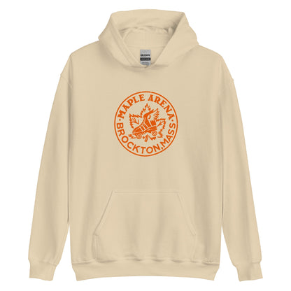 Maple Arena Hoodie - Brockton, MA | Retro Roller Skating Rink Vintage Graphic Sweatshirt