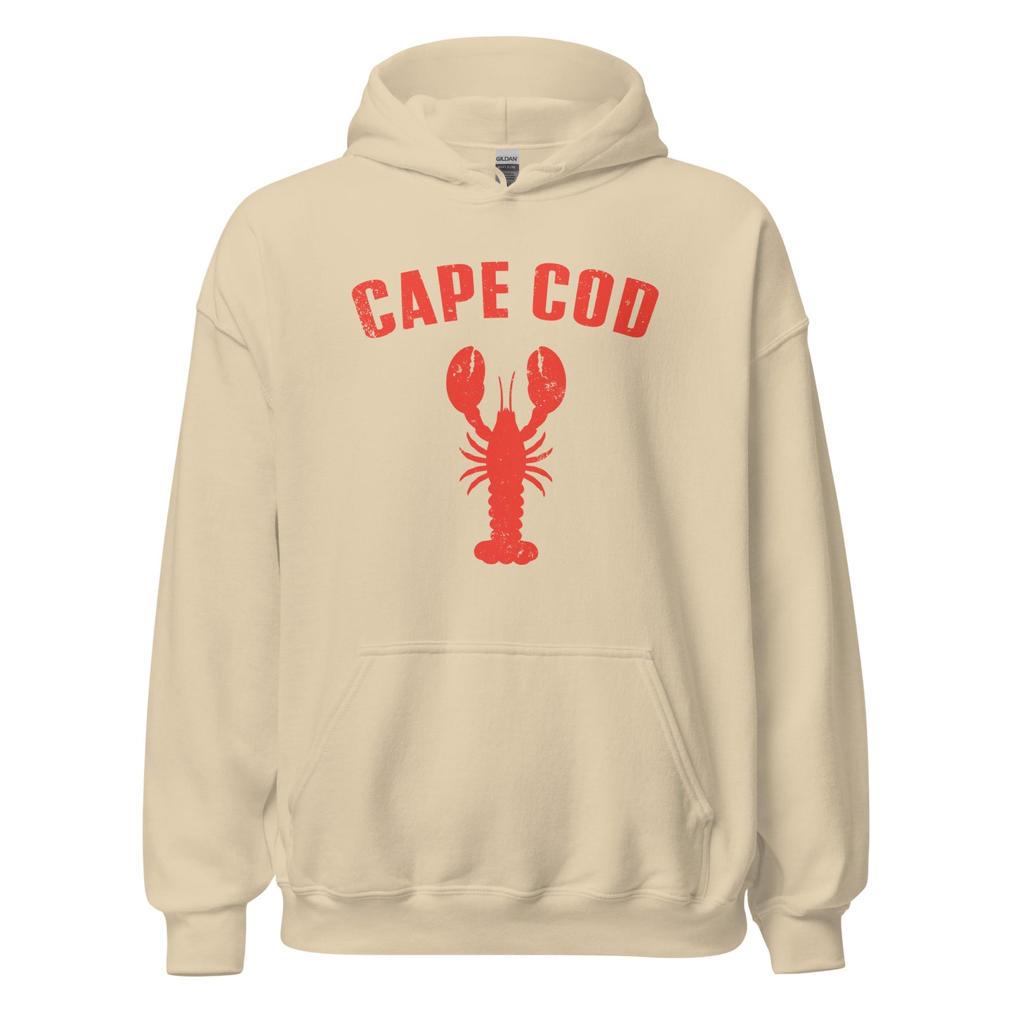 Cape Cod, MA Lobster Hoodie - Classic Summer Beach Vibe Sweatshirt