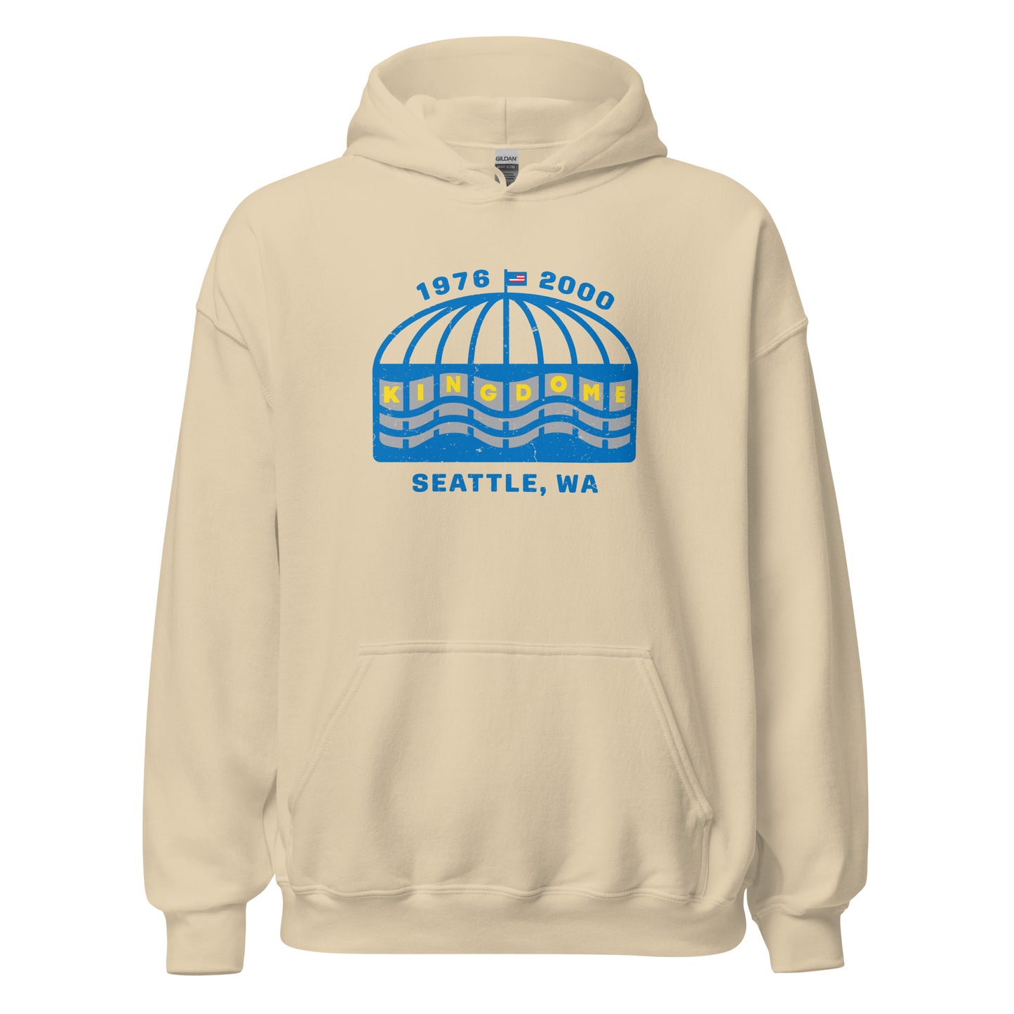 Kingdome Hoodie - Seattle, WA | Retro 1970s Baseball Stadium Sweatshirt