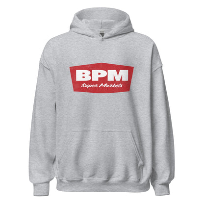 BPM Hoodie - Brockton Public Market Retro 1970s Throwback Sweatshirt