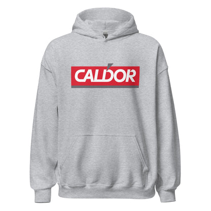 Caldor Retro Hoodie - Vintage 1990s Graphic Sweatshirt