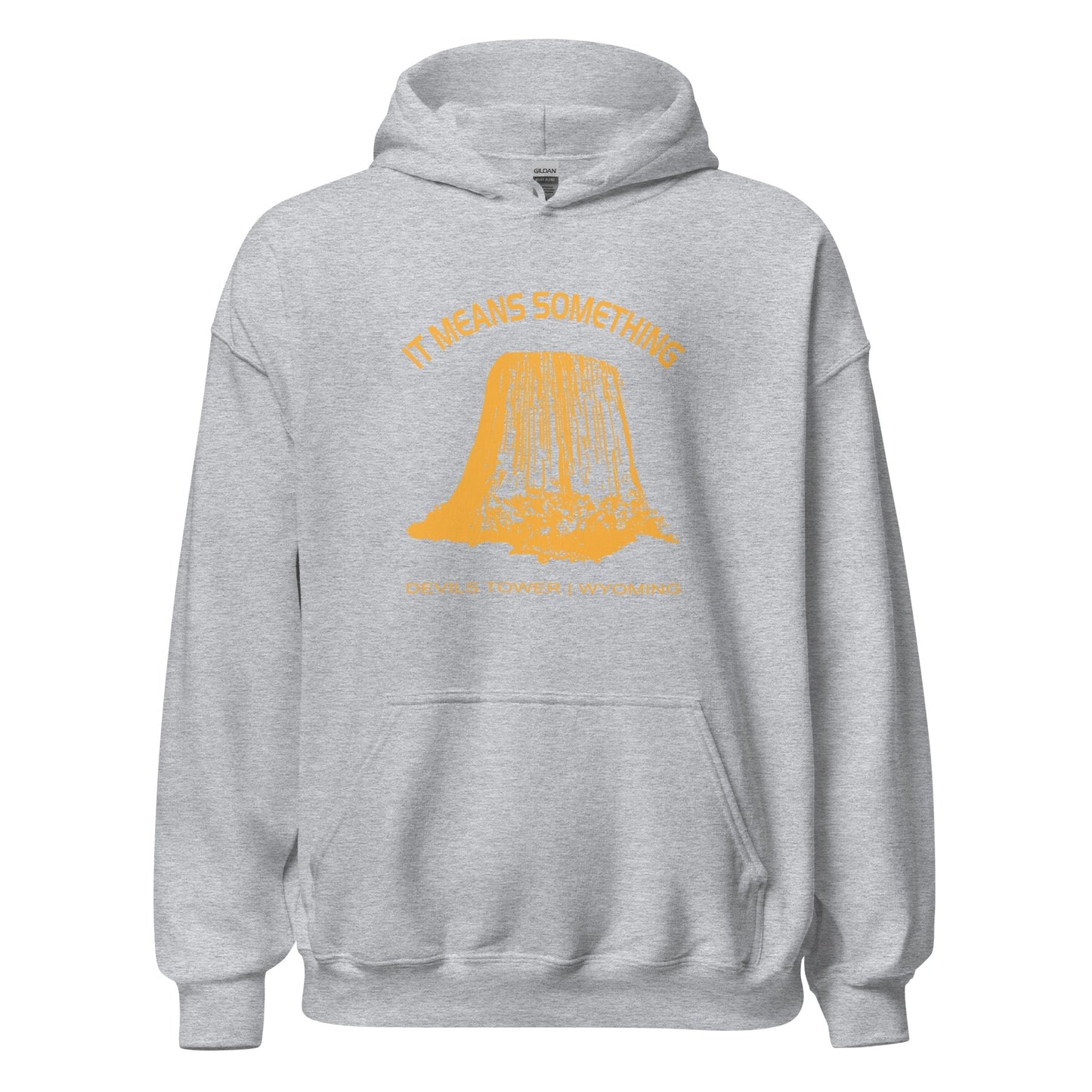 Close Encounters Devil's Tower Hoodie - "It Means Something" Retro 1970s Movie Sweatshirt