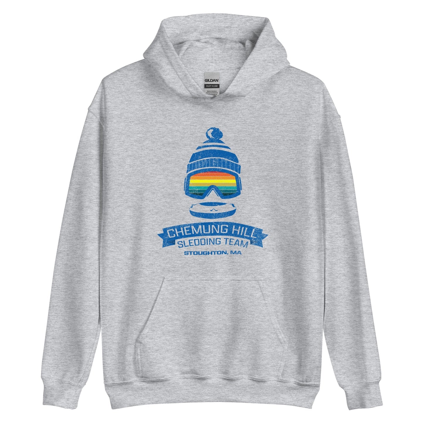 Chemung Hill Sledding Hoodie - Stoughton, MA | Mens & Womens Graphic Sweatshirt