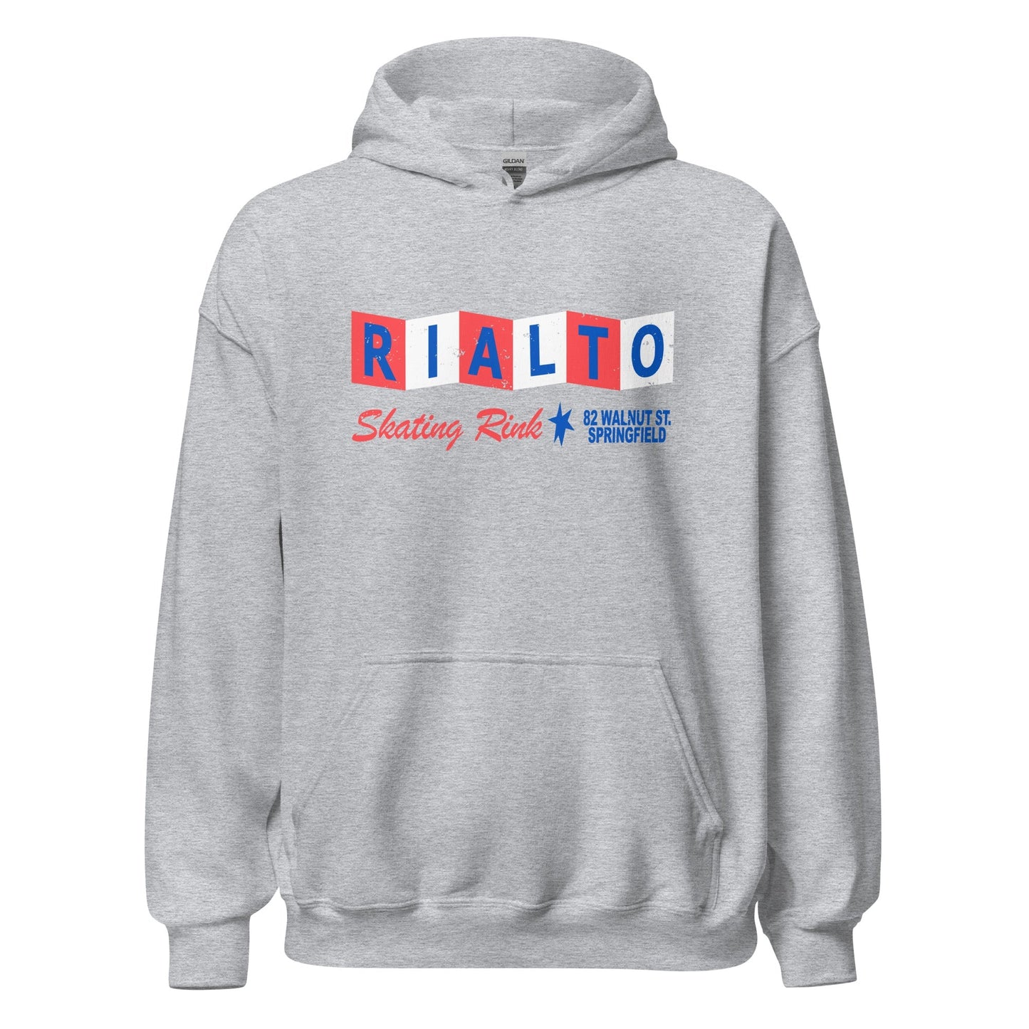 Rialto Skating Rink Retro Hoodie - Springfield, MA | Vintage Roller Skating Sweatshirt